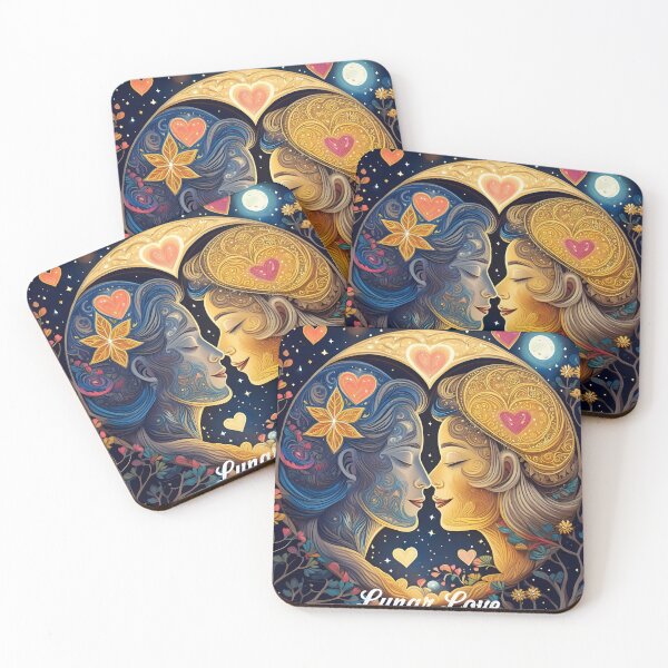Item preview, Lunar Love - Moon Phases Artwork designed and sold by AmvaDesigns.