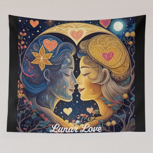 Item preview, Lunar Love - Moon Phases Artwork designed and sold by AdelkoDesigns.