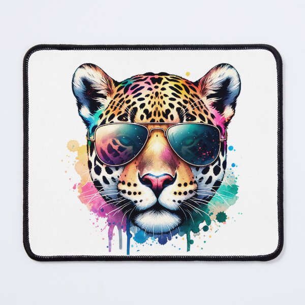 Item preview, Watercolor Jaguar Wearing Sunglasses designed and sold by TheAnimalZ00.