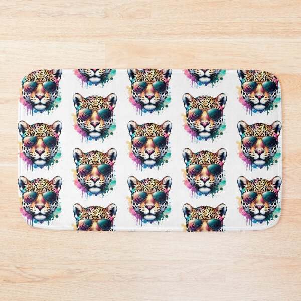 Item preview, Watercolor Jaguar Wearing Sunglasses designed and sold by TheAnimalZ00.