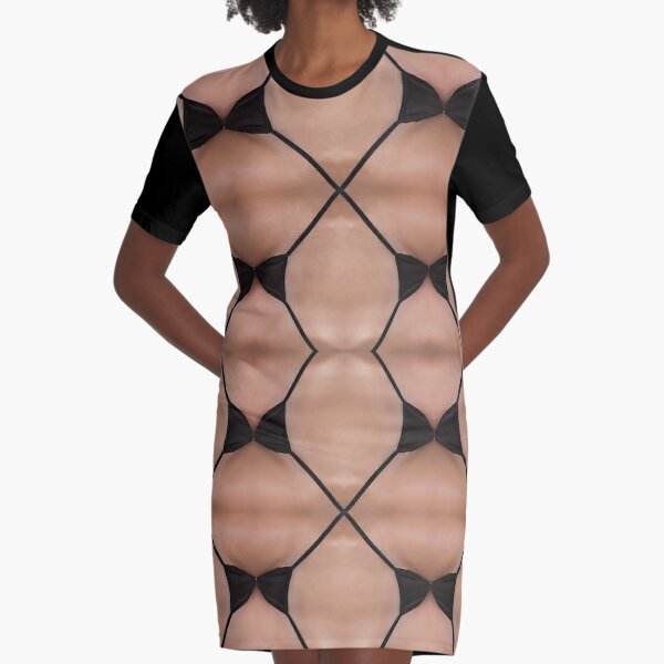 Symmetry, reiteration, repetition, repeat,   recurrence, iteration, relapse, colors Graphic T-Shirt Dress