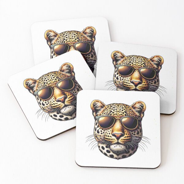 Item preview, Leopard Wearing Sunglasses designed and sold by TheAnimalZ00.