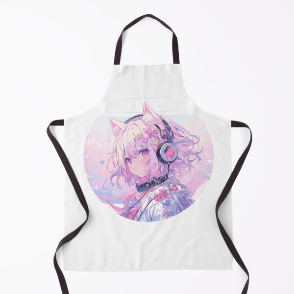 Item preview, Pastel Pink Star Neko Cat Gamer Anime Kawaii Girl designed and sold by Purrfectanime.