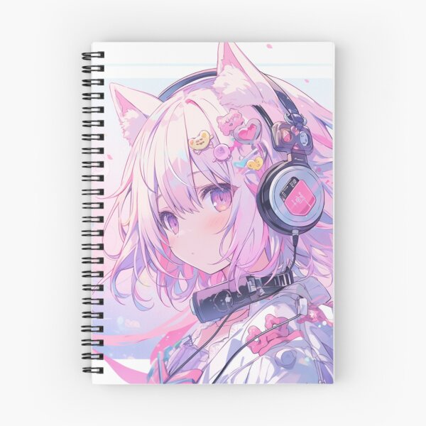 Item preview, Pastel Pink Star Neko Cat Gamer Anime Kawaii Girl  designed and sold by Purrfectanime.