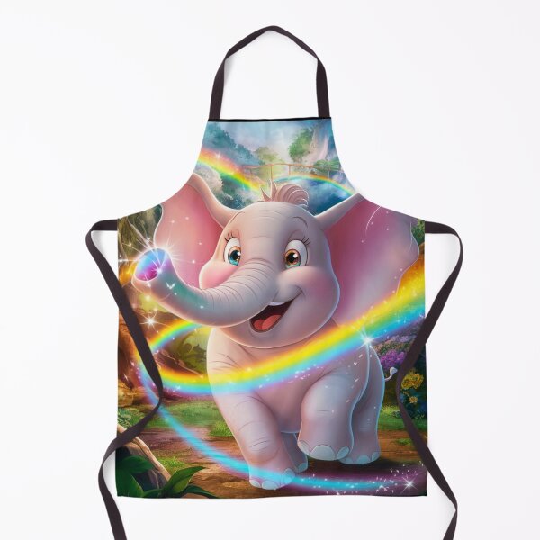 Item preview, Elephant Portrait. rainbow elephant, colorful elephant, whimsical elephant designed and sold by ElephantVibes.
