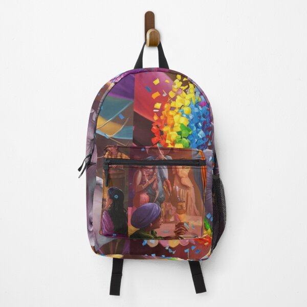 Item preview, Elephant Portrait. rainbow elephant, colorful elephant, whimsical elephant designed and sold by ElephantVibes.