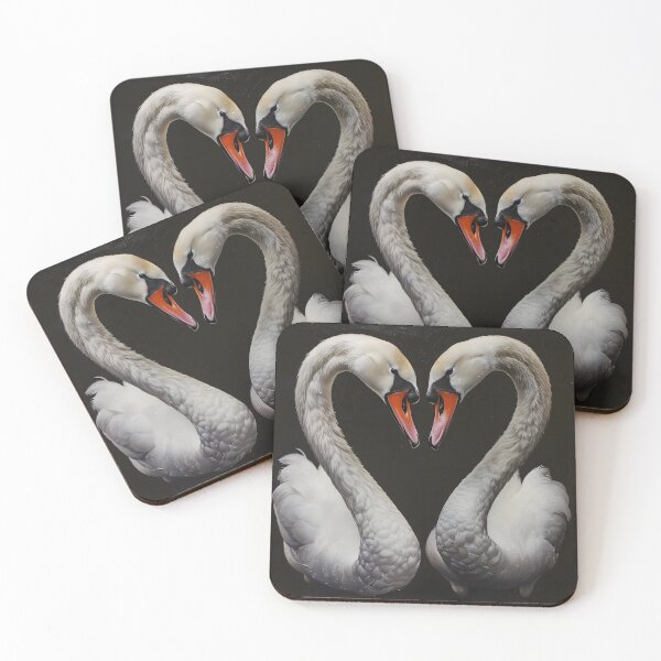 Item preview, Two stunning swans in the shape of a heart designed and sold by dcrc.