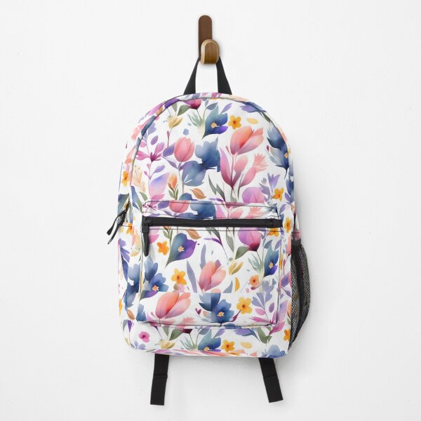 Item preview, Colorful Floral Pattern on White Background designed and sold by MrKATORSKI.