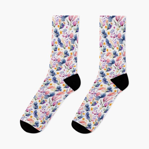 Item preview, Colorful Floral Pattern on White Background designed and sold by MrKATORSKI.