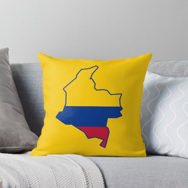 Aperçu de l'œuvre Carte avec drapeau de la Colombie créée et vendue par Polux Design.