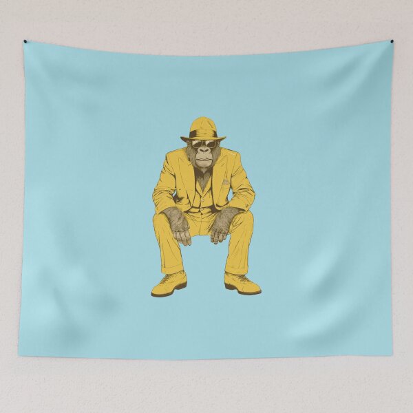 Item preview, Gangster Gorilla Monkey Yellow designed and sold by kingroy.