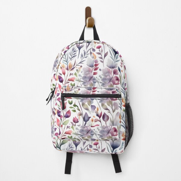 Item preview, Watercolor Colorful Floral Pattern on White Background designed and sold by MrKATORSKI.