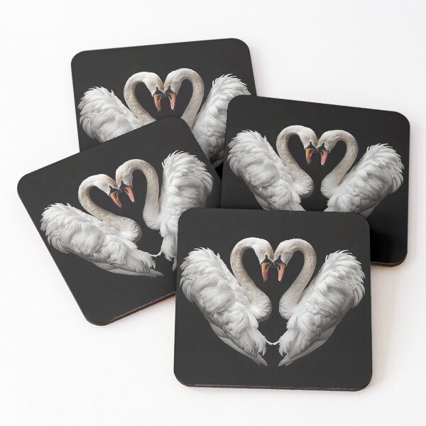 Item preview, Two stunning swans in the shape of a heart designed and sold by dcrc.