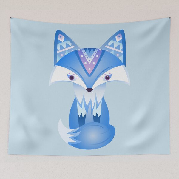 Item preview, Mystical Woodland Fox (Blue) designed and sold by 84collective.
