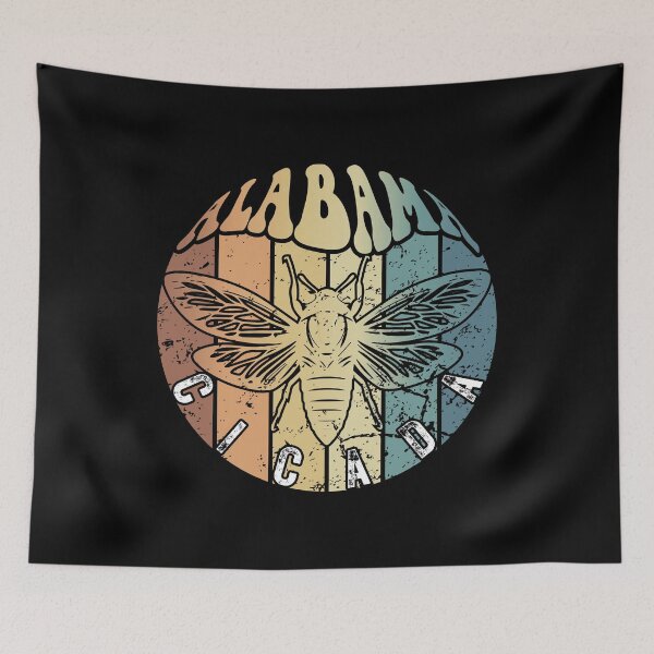 Item preview, Retro Alabama 2024 Cicada Summer Swarm, Vintage  Cicada designed and sold by ArtByKatti.