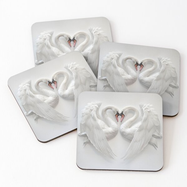 Item preview, two stunning swans in the shape of a heart designed and sold by dcrc.