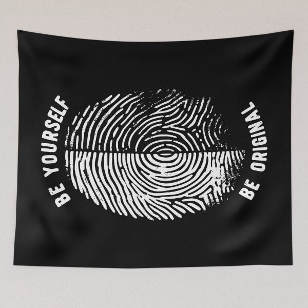 Item preview, Be Yourself Be Original - Inspirational Fingerprint designed and sold by Urban-Alien.