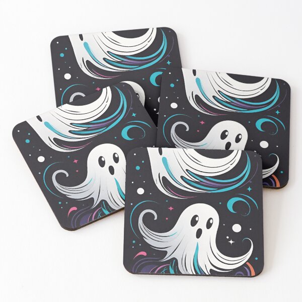 Item preview, cute doodle ghosts hovering designed and sold by optimusprime39.