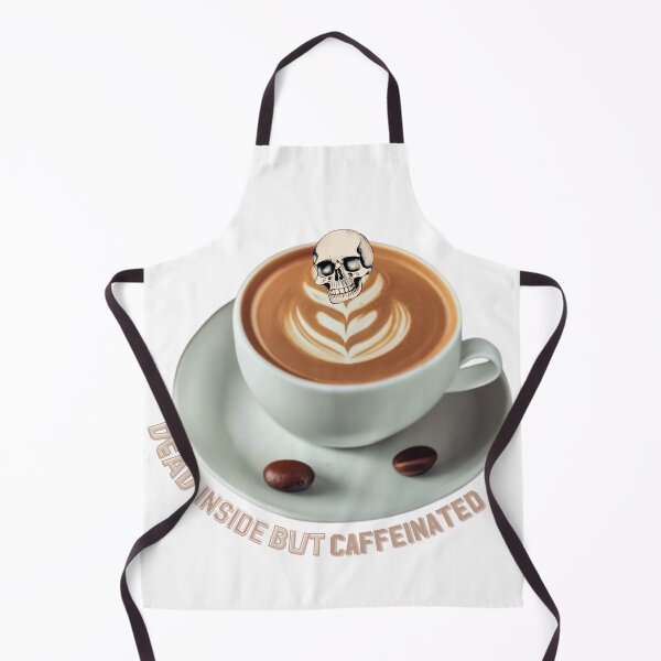 Item preview, Dead Inside But Caffeinated Skeletons Drinking Coffee Funny Skeletons Halloween Gifts for Coffee Lovers With Cupel of Coffee Skull Funny Skull Spooky Time Szn designed and sold by MatthewViews.