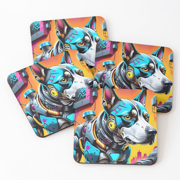 Item preview, Cyborg Robot Dog Graffiti Art designed and sold by TheArtOfPat.