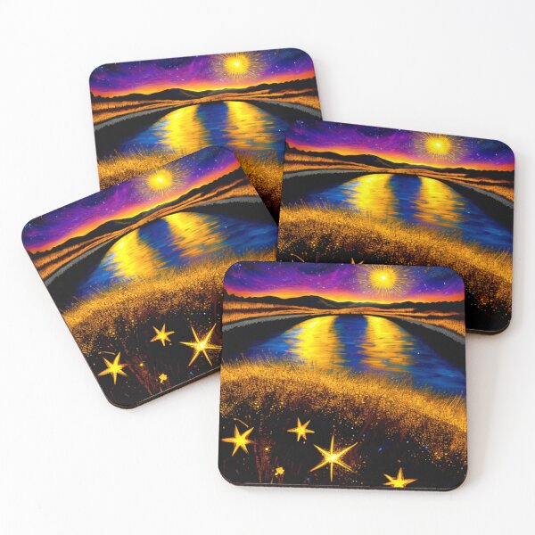 Item preview, Stellar Reflections: Twilight over the Golden River designed and sold by Highlandkings.