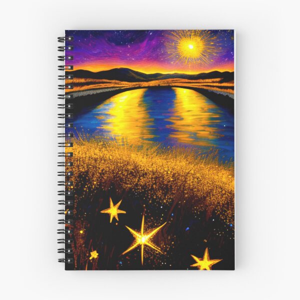 Item preview, Stellar Reflections: Twilight over the Golden River designed and sold by Highlandkings.