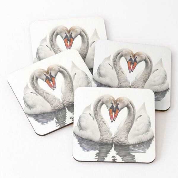 Item preview, two stunning swans in the shape of a heart designed and sold by dcrc.