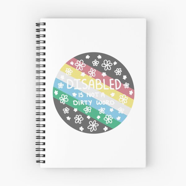 Item preview, Disabled is not a dirty word - disability flag designed and sold by NobleLavender.