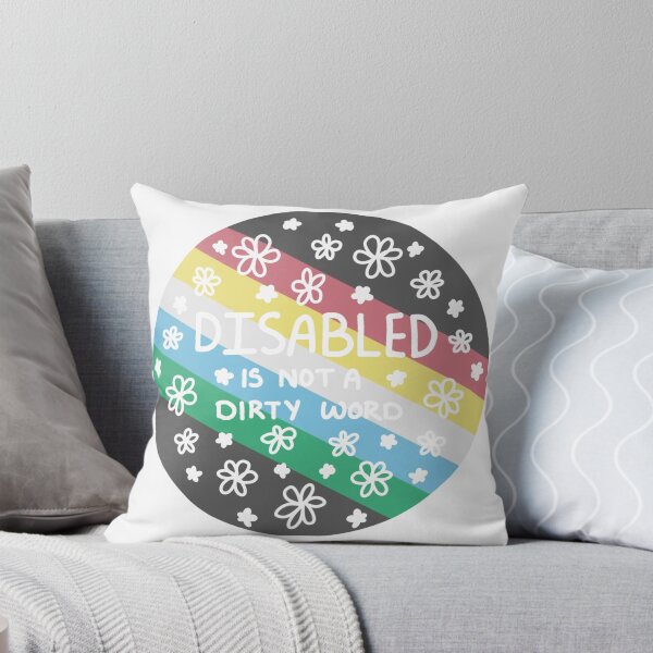 Item preview, Disabled is not a dirty word - disability flag designed and sold by NobleLavender.