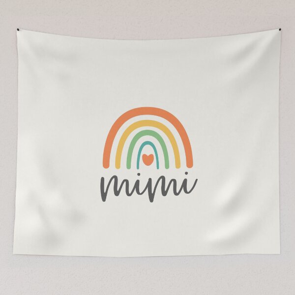 Item preview, Mimi - Cute Gift For Grandma - Colorful Rainbow - Heart designed and sold by patternjp.