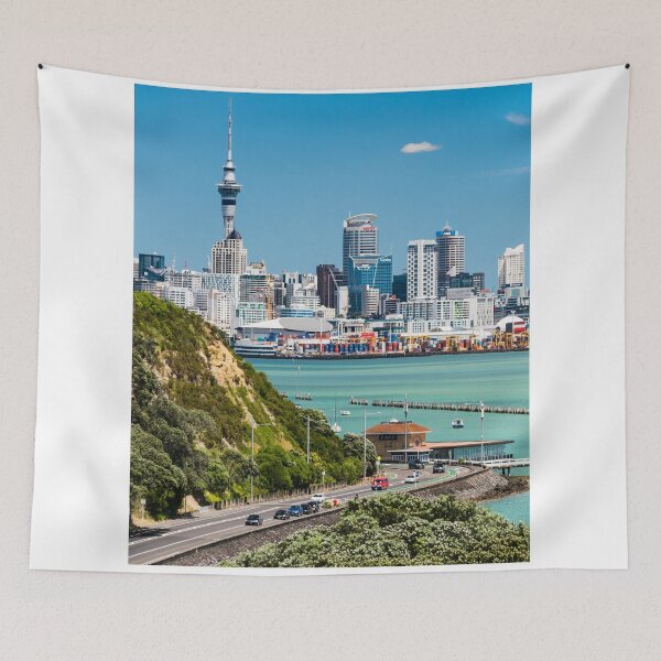 Item preview, Auckland City Skyline New Zealand  designed and sold by socialarmour.