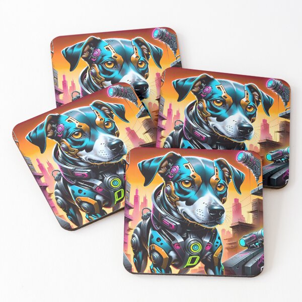 Item preview, Cyborg Robot Dog Graffiti Art designed and sold by TheArtOfPat.