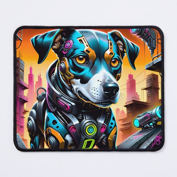 Item preview, Cyborg Robot Dog Graffiti Art designed and sold by TheArtOfPat.