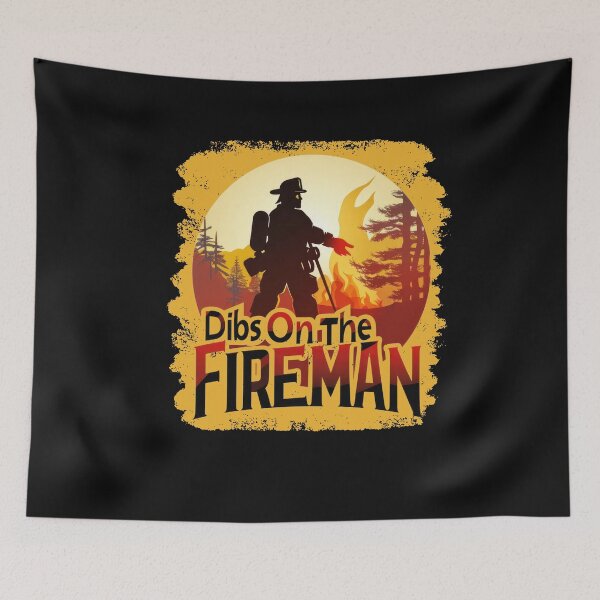 Item preview, Dibs On The Fireman Firefighter Design designed and sold by AlienOccupation.