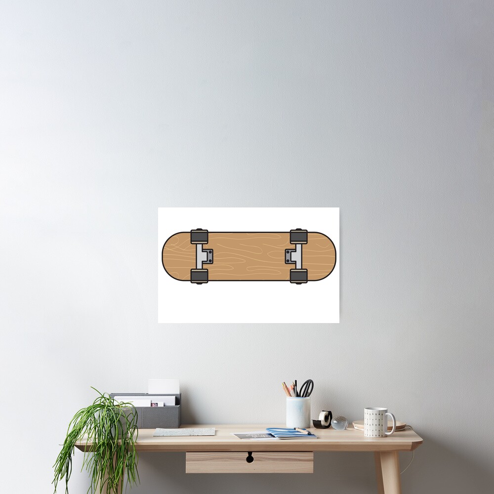 "Skateboard Underside" Poster by whiteswift Redbubble