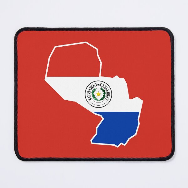 Artikelvorschau, Karte mit Flagge Paraguays entworfen und verkauft von Polux Design.