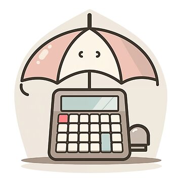 Artwork thumbnail, Adorable cute geeky rainy day umbrella for weather nature by FWLKIT
