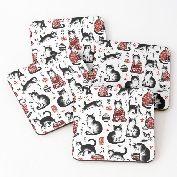 Item preview, Creative Art, Cats in kimono, Asian art designed and sold by itsyorstore.