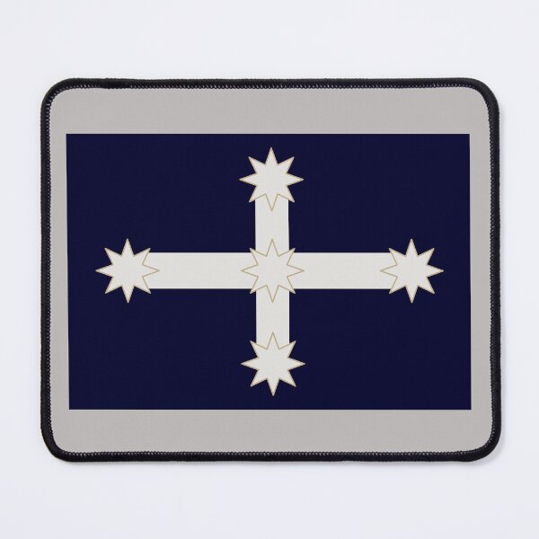 Item preview, Eureka Flag, Dark Navy Blue, White, Cream Edge designed and sold by AASparksDesigns.