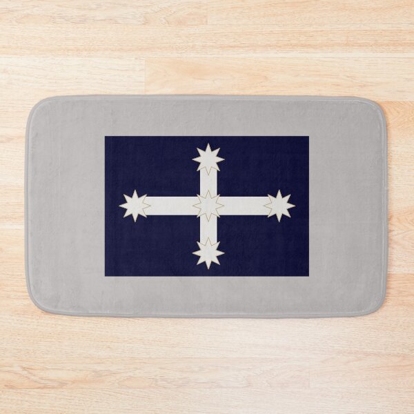 Item preview, Eureka Flag, Dark Navy Blue, White, Cream Edge designed and sold by AASparksDesigns.