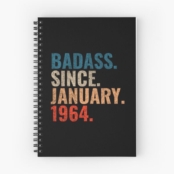 Item preview, Badass since January 1964 Vintage 1964 birthday gift distress design designed and sold by Teelogic.