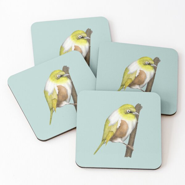 Item preview, Silvereye tauhou New Zealand bird designed and sold by piedaydesigns.