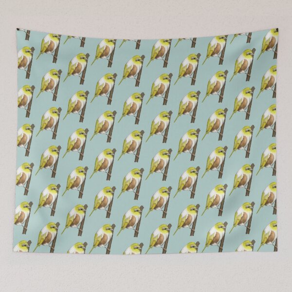 Item preview, Silvereye tauhou New Zealand bird designed and sold by piedaydesigns.
