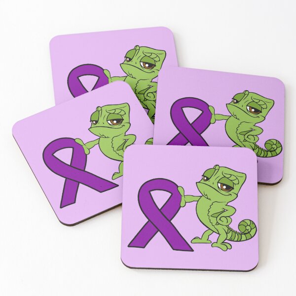 Aperçu de l'œuvre Caméléon avec ruban de sensibilisation (violet) créée et vendue par CaitlynConnor.