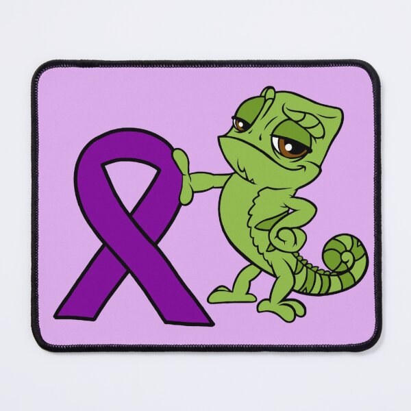 Item preview, Chameleon With Awareness Ribbon (Purple) designed and sold by CaitlynConnor.