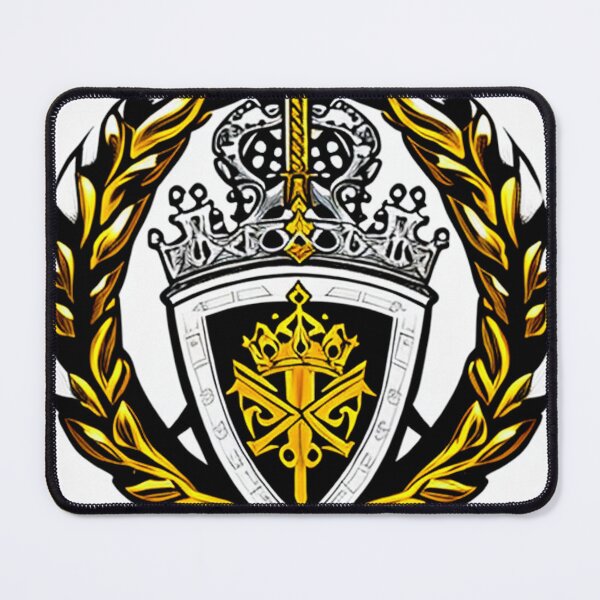 Item preview, Noble Guard The Shield of Valor Surrounded by Golden Laurels designed and sold by Highlandkings.