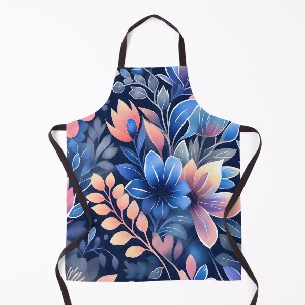 Item preview, Blue and Pink Floral Pattern with Leaves designed and sold by MrKATORSKI.