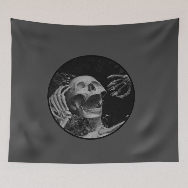 Item preview, Stop and scream scared and scary Halloween skeleton skull designed and sold by Oh-Marsha.