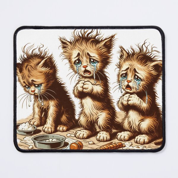 Item preview, HUNGRY, HUNGRY KITTIES designed and sold by Foxlindesigns.