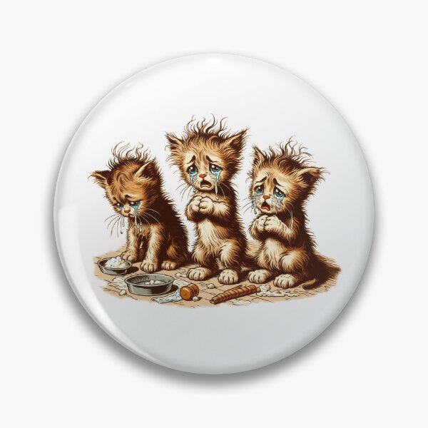 Item preview, HUNGRY, HUNGRY KITTIES designed and sold by Foxlindesigns.